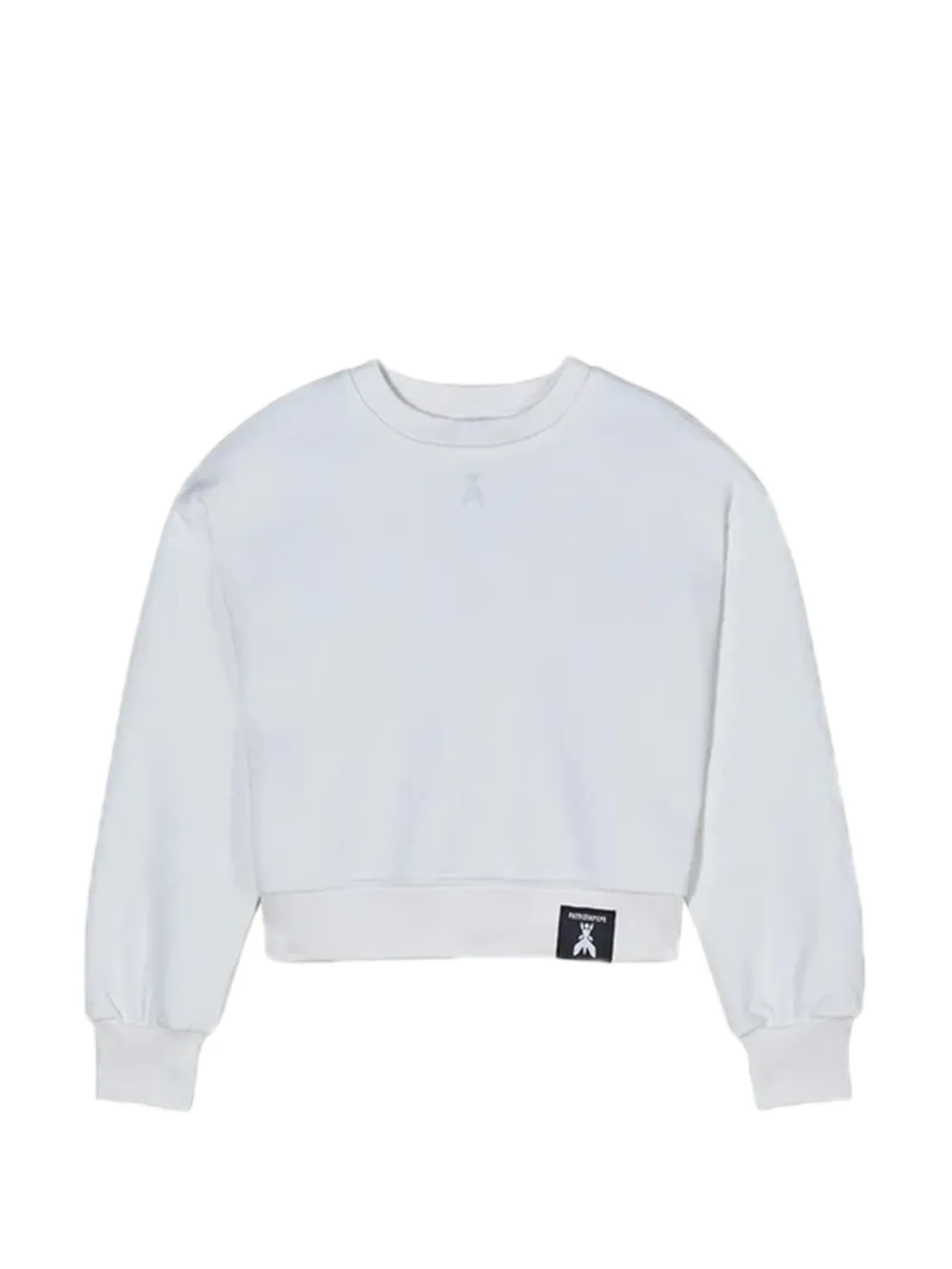 Patrizia Pepe girl ribbed sweatshirt - Bianco