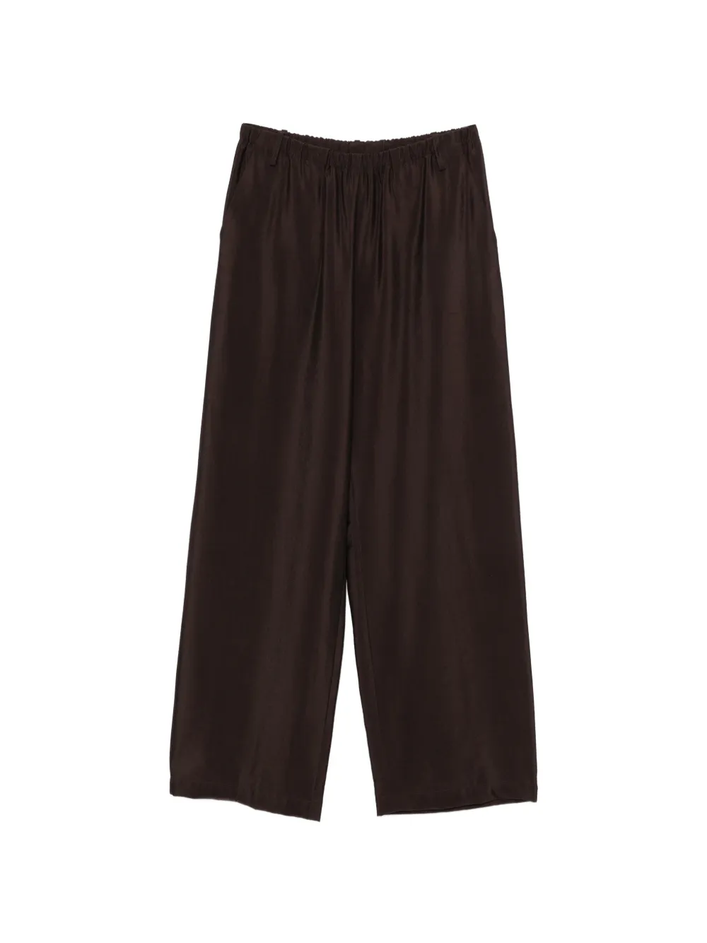 Alysi elastic-waist trousers - Marrone