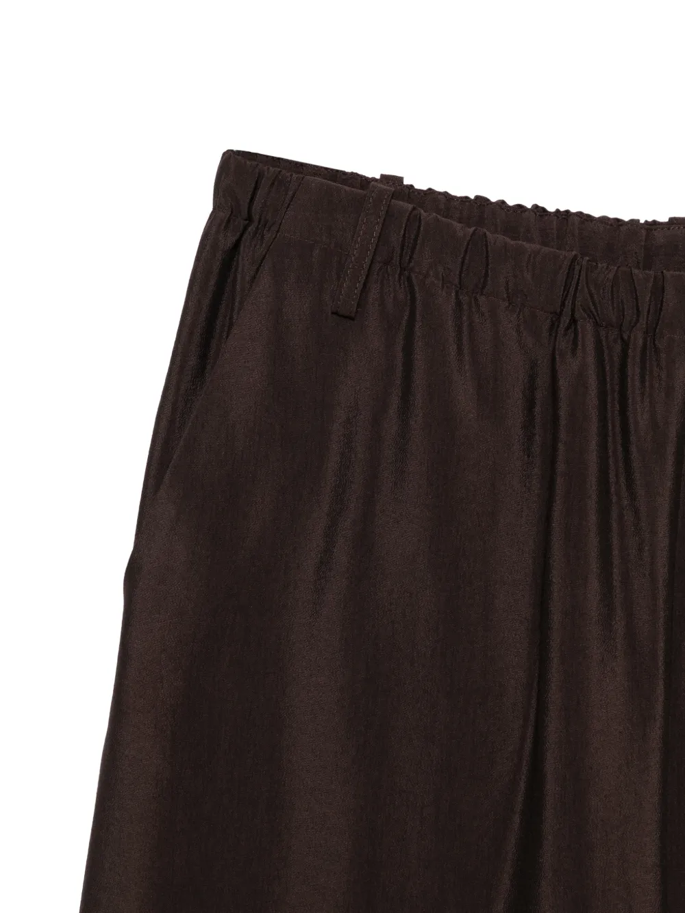 Alysi Broek met elastische taille Bruin