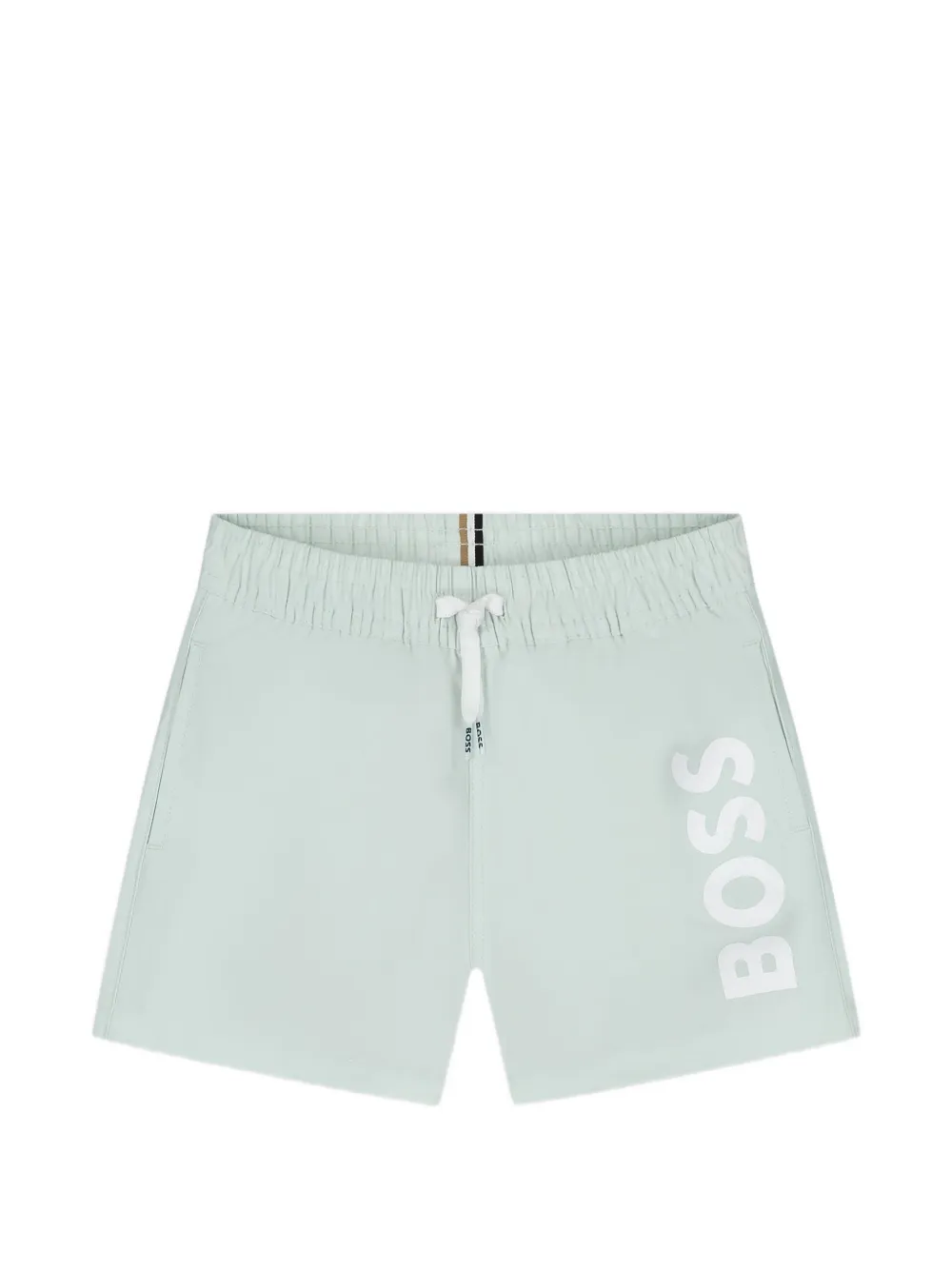 BOSS Kidswear logo-print swim shorts - Grün