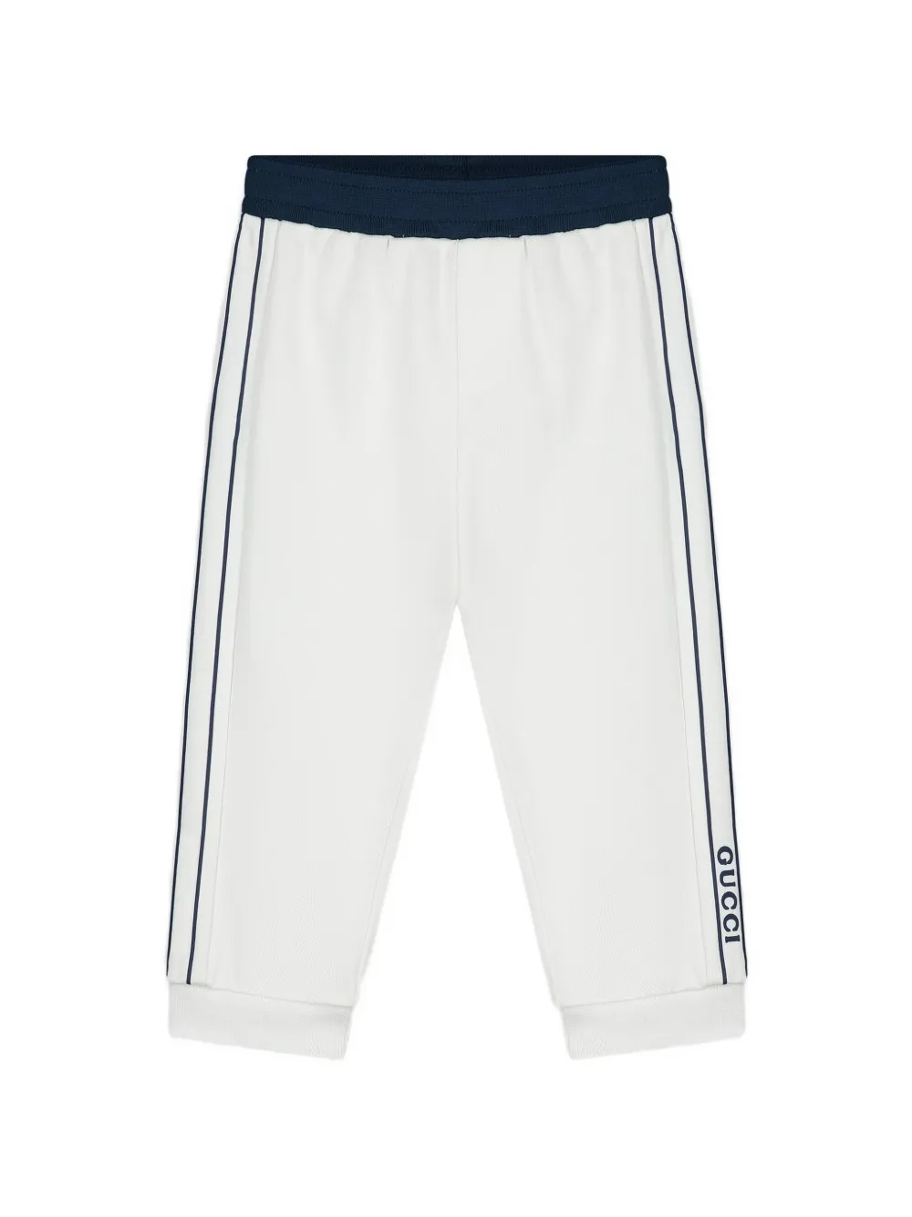 Gucci Kids ribbed logo trousers - Weiß
