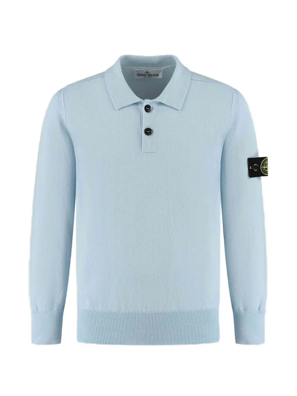 Stone Island Junior buttoned long-sleeved top - Blu