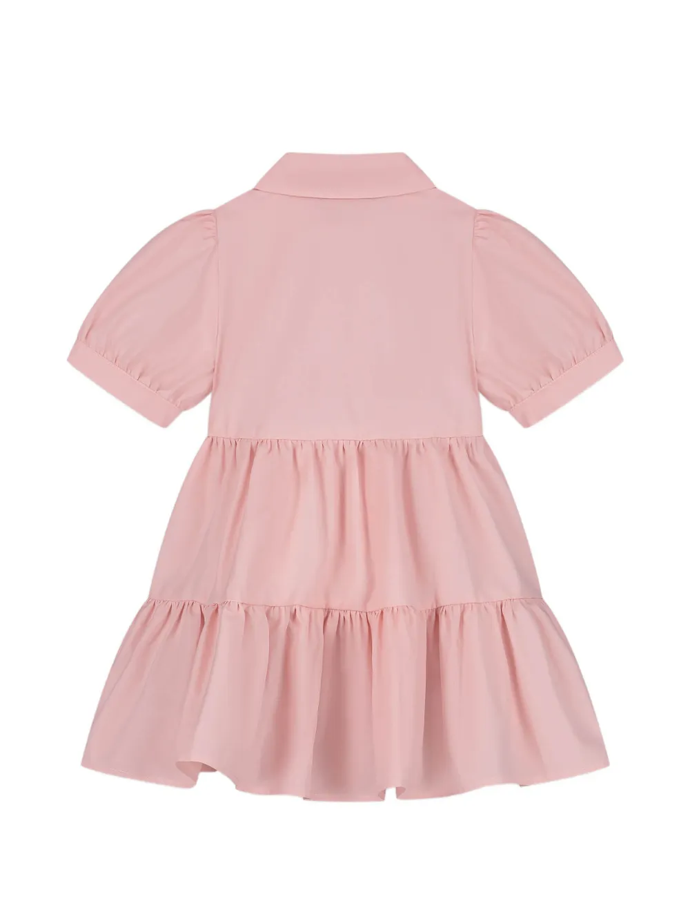 Fendi Kids Gelaagde jurk met applicatie Roze