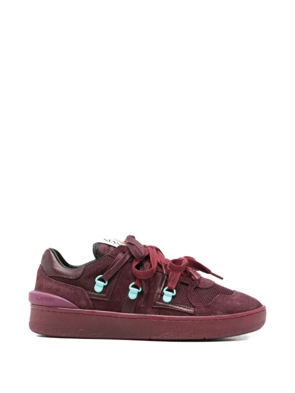 Lanvin Laced Sneakers in Red