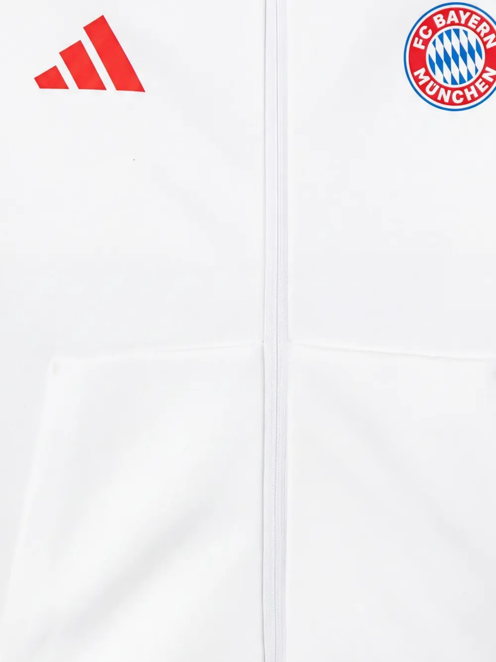  Adidas Kids Sudadera Fc Bayern Anthem Con Capucha - Blanco 