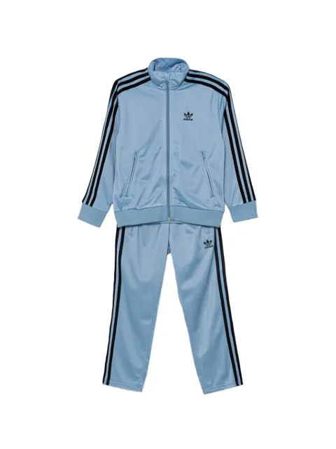 adidas Kids zip striped tracksuit