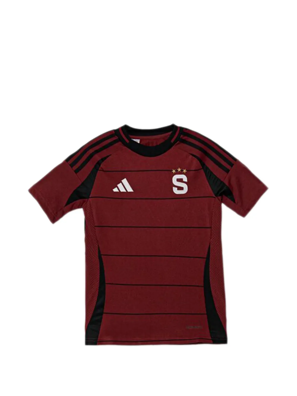 adidas Kids striped crew-neck T-shirt - Rosso