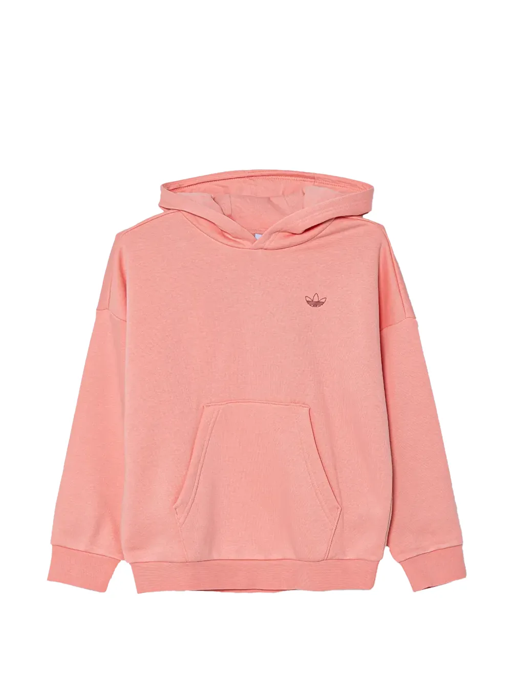adidas Kids logo-embroidered Trefoil hoodie - Rosa