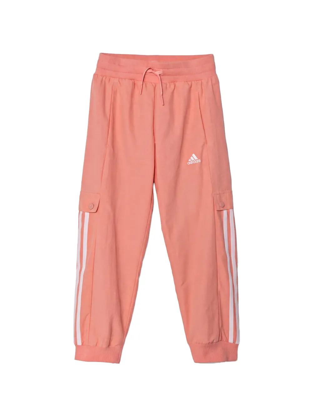 adidas Kids logo-print cargo pants - Rosa