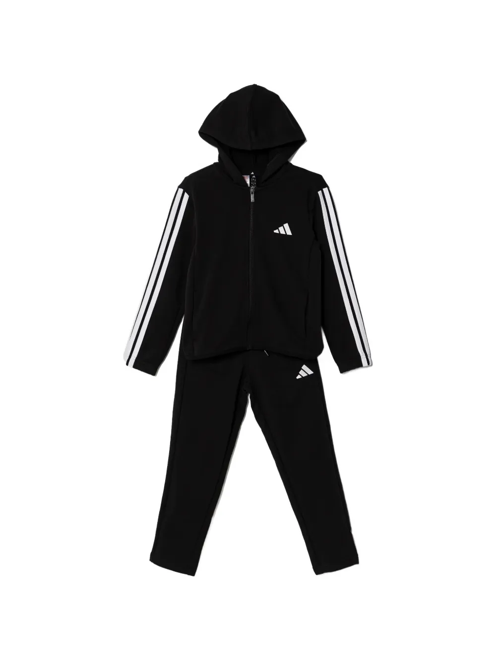 adidas Kids logo-print hooded tracksuit - Nero