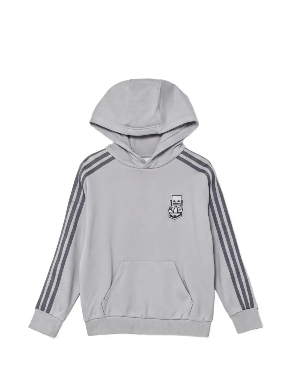 adidas Kids x Minecraft cotton hoodie - Grey