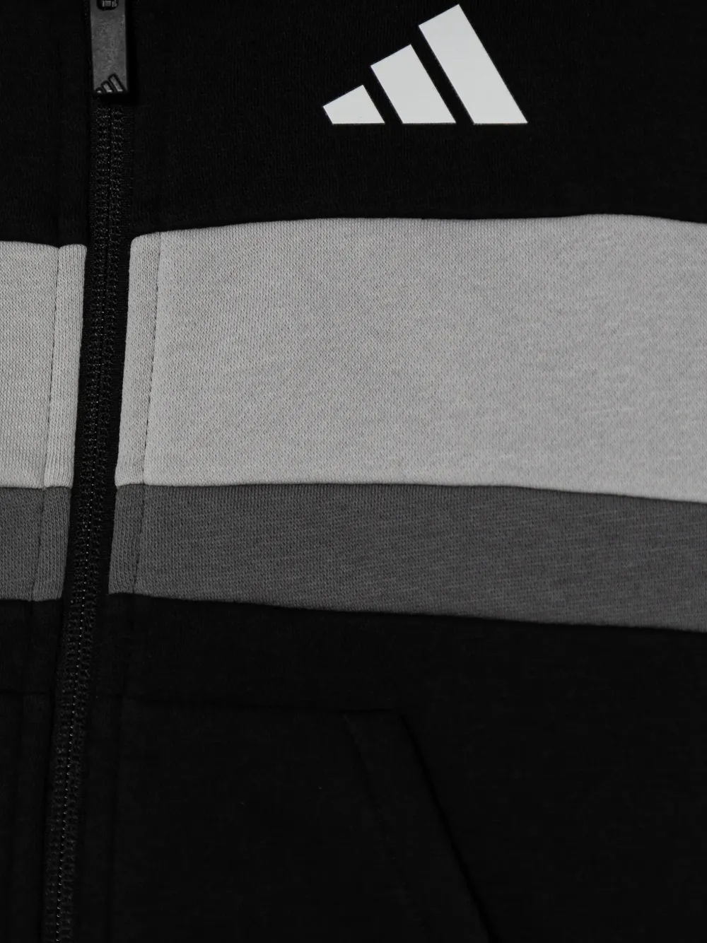adidas Kids Trainingspak met logoprint en vlakken Zwart