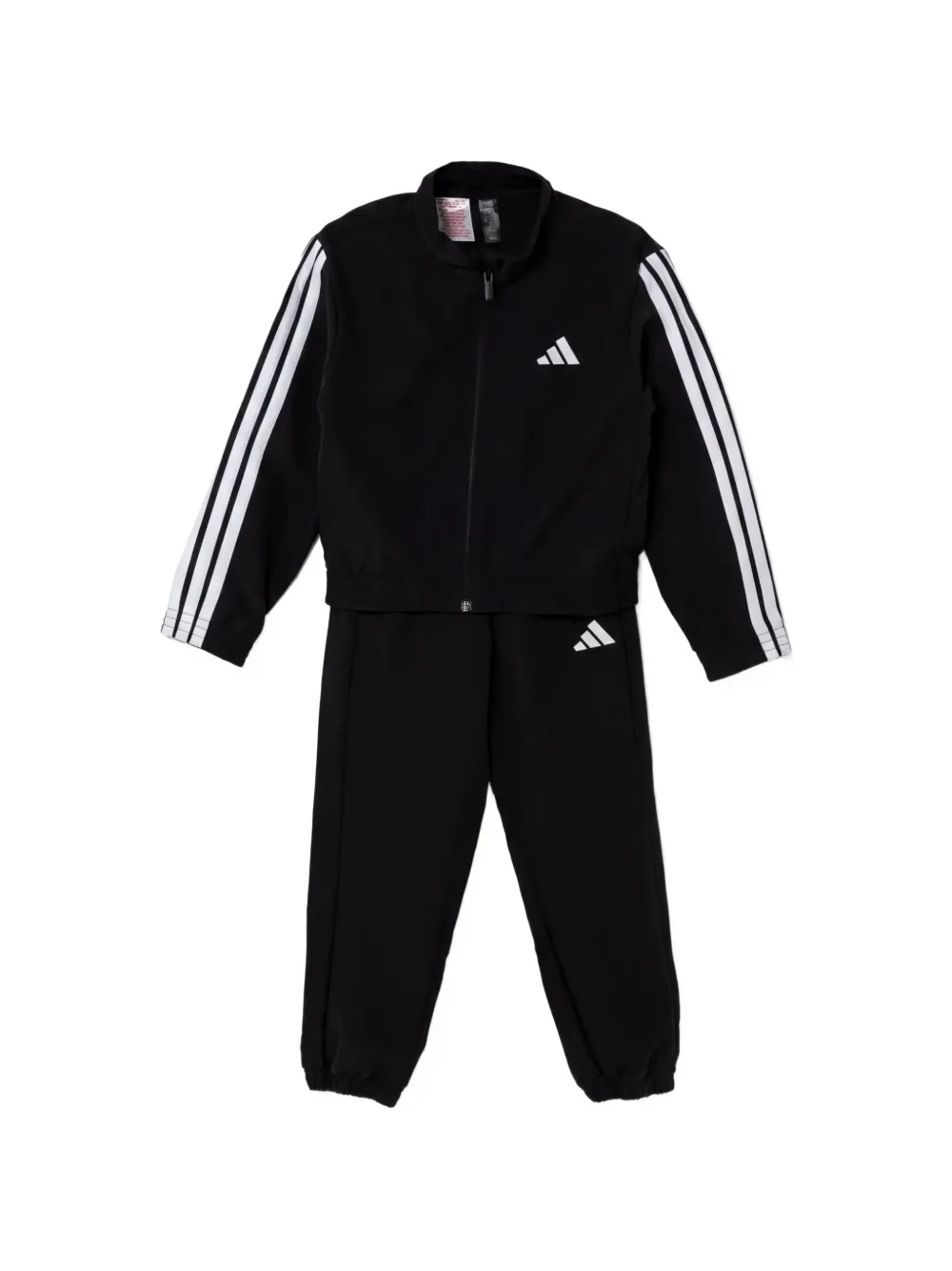 adidas Kids 3-Stripes zip-up tracksuit - Nero