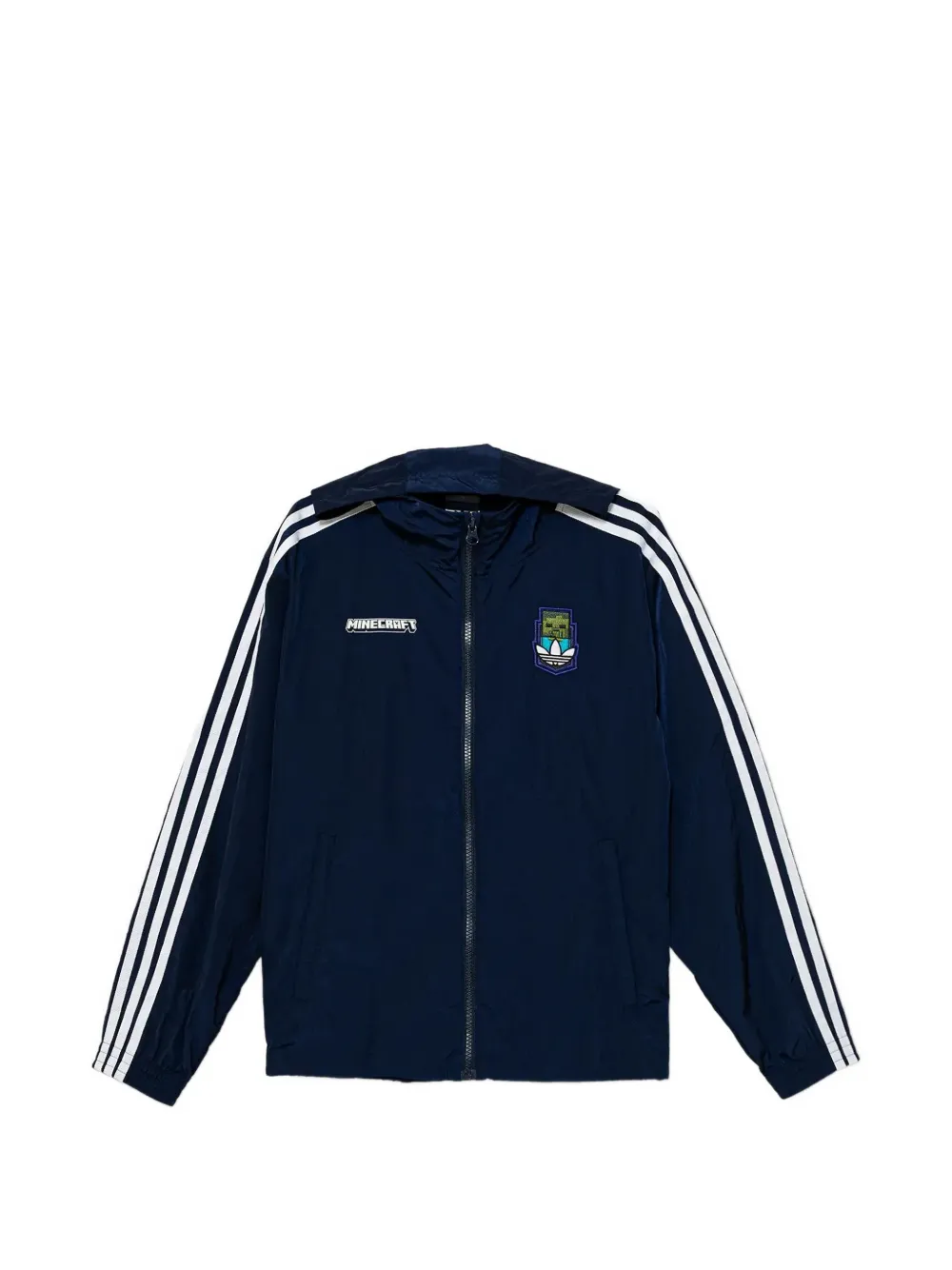 adidas Kids Minecraft graphic-print jacket - Blu