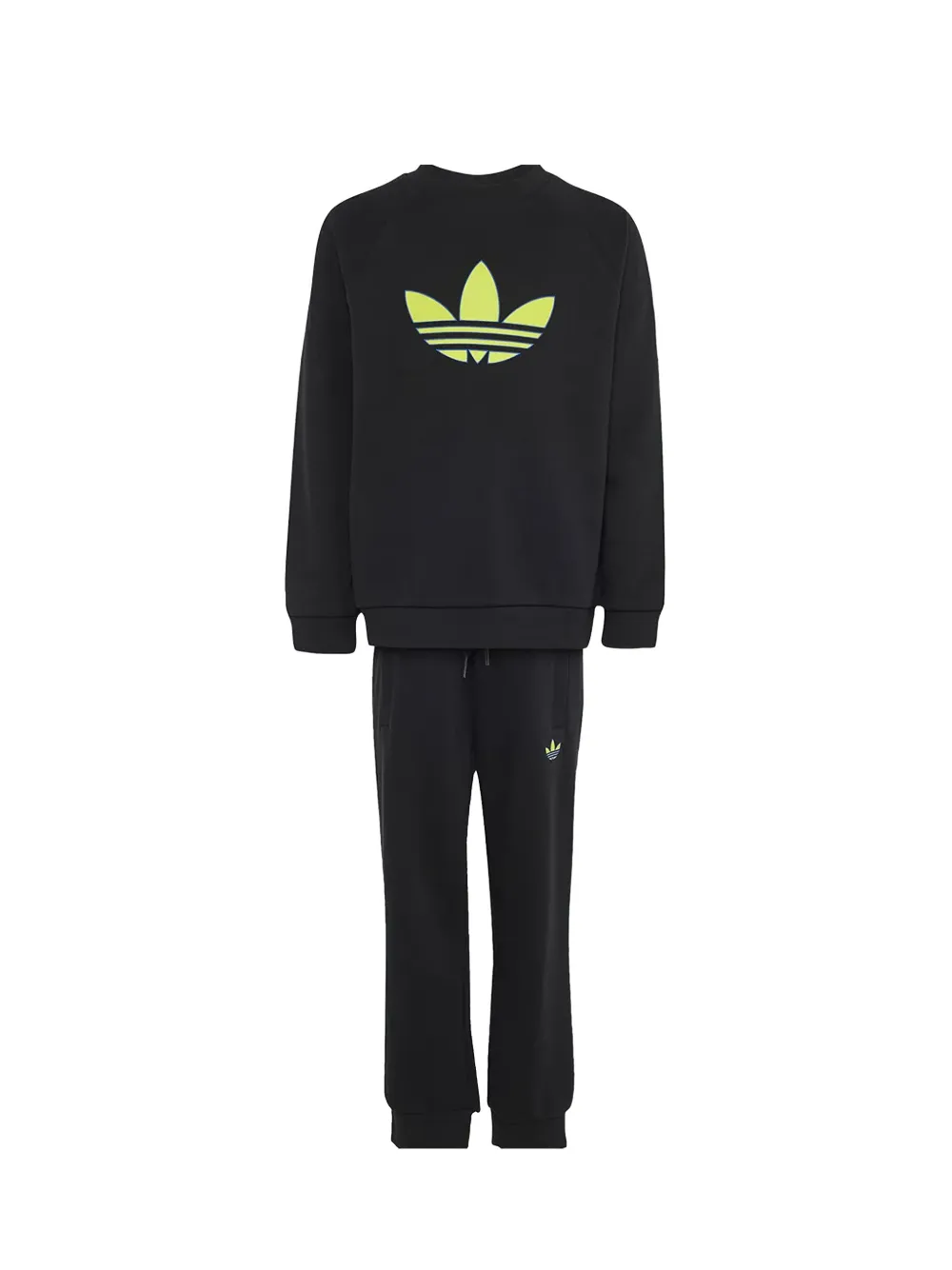 adidas Kids Trefoil-logo tracksuit - Nero