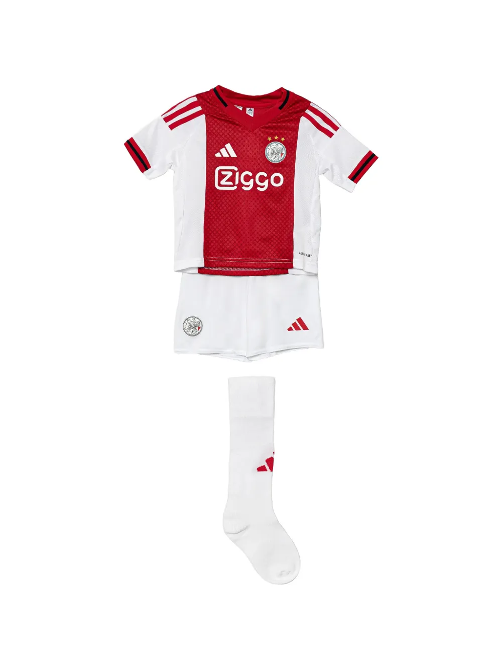 adidas Kids Ajax panelled kit (set of three) - Bianco