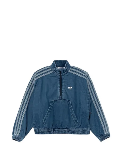 adidas Kids stripes pouch pocket jacket