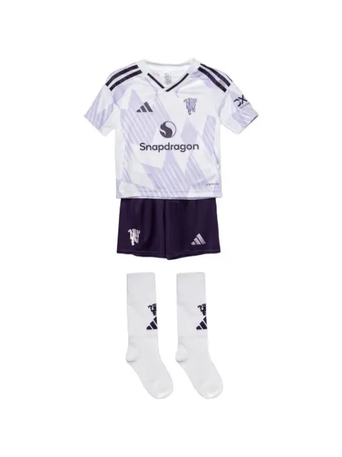 adidas Kids x Manchester United 25/26 Away Kit set (set of three)