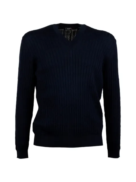 Peserico cable knit v-neck sweater