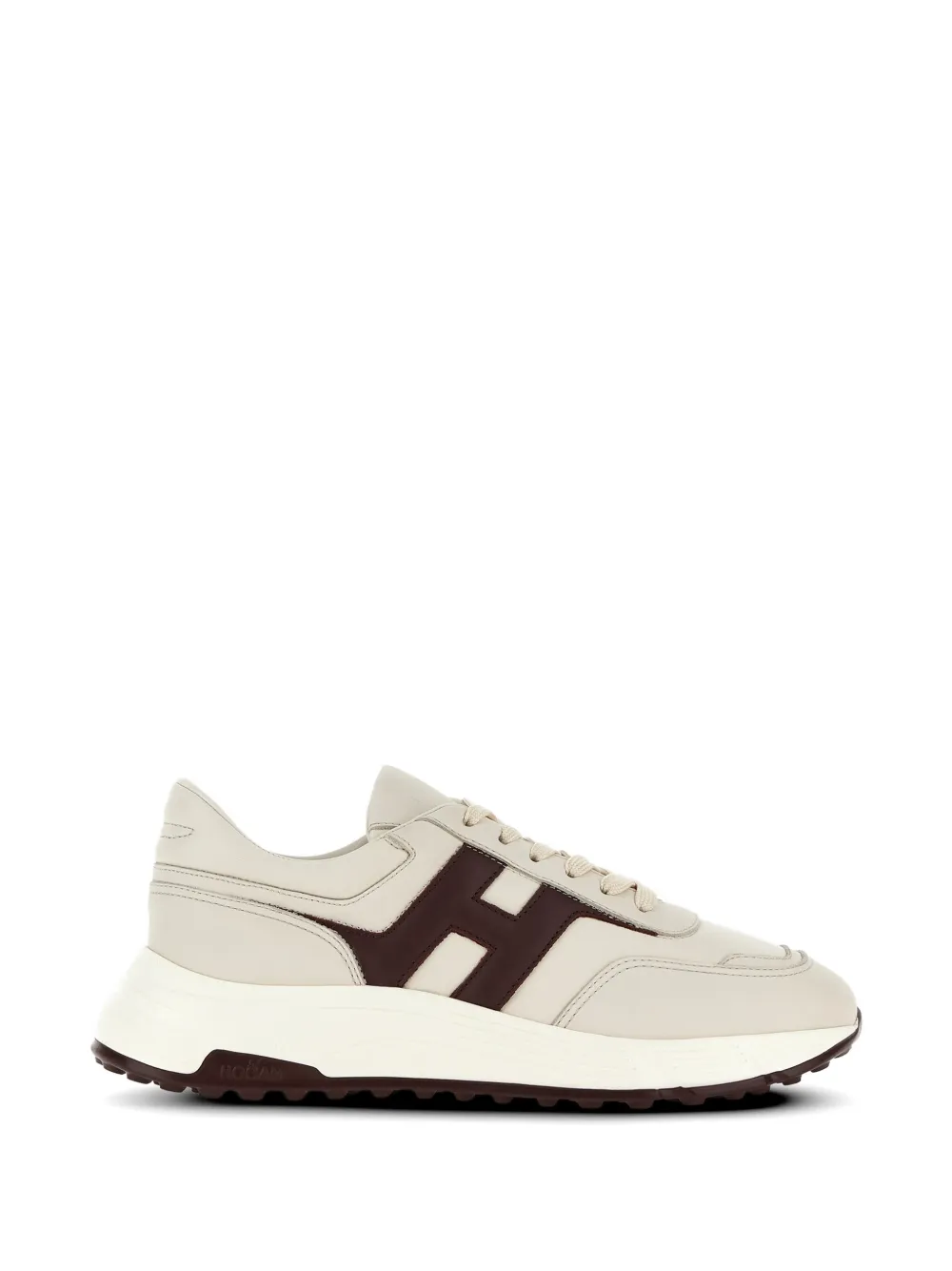 Hogan logo leather sneakers - Toni neutri