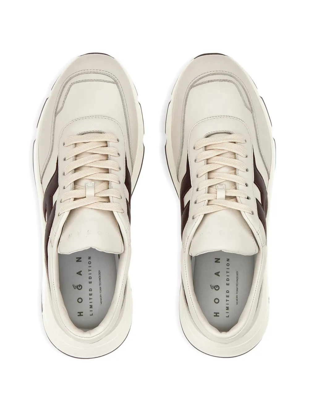 Hogan Leren sneakers Beige