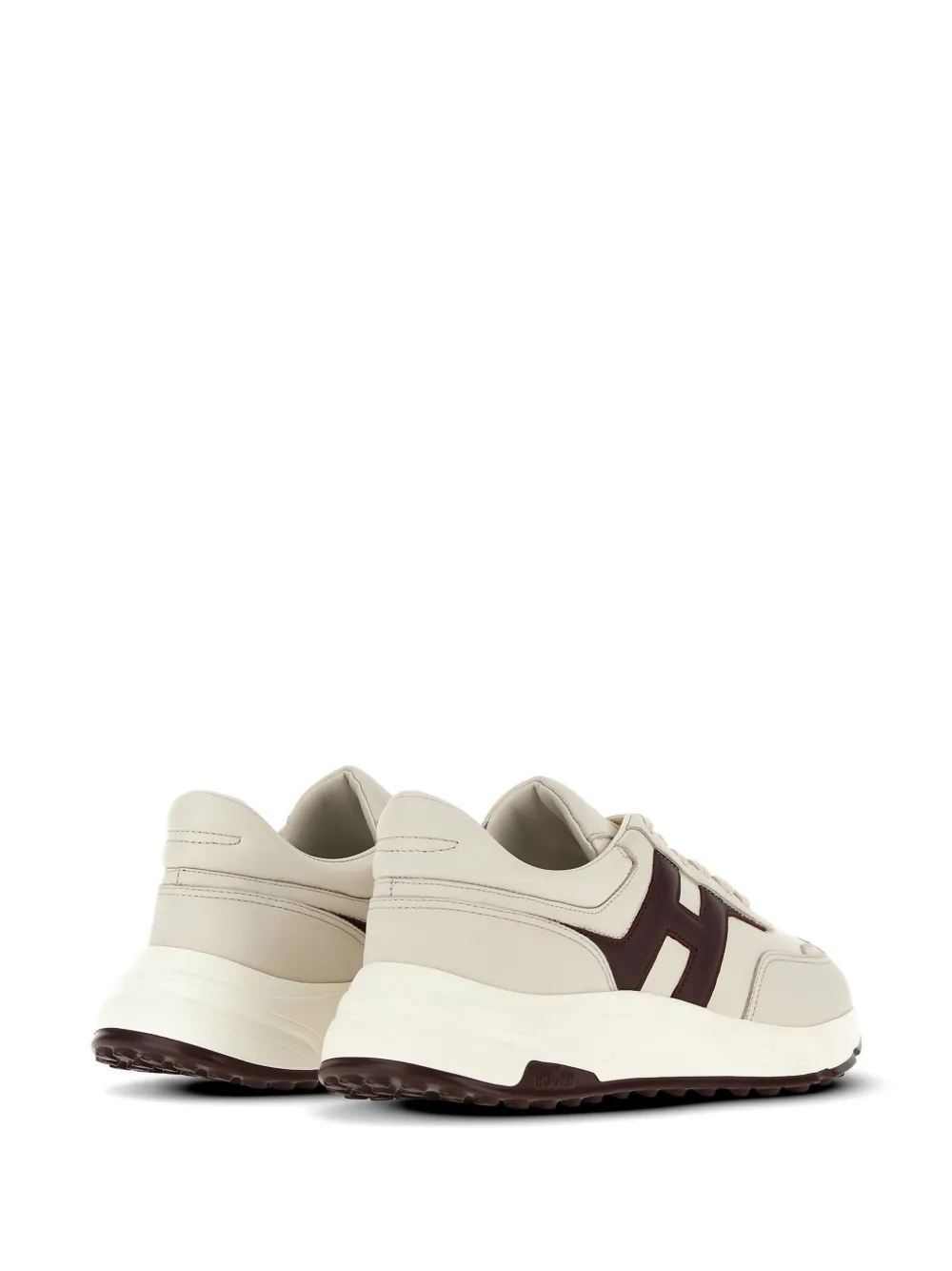 Hogan Leren sneakers Beige