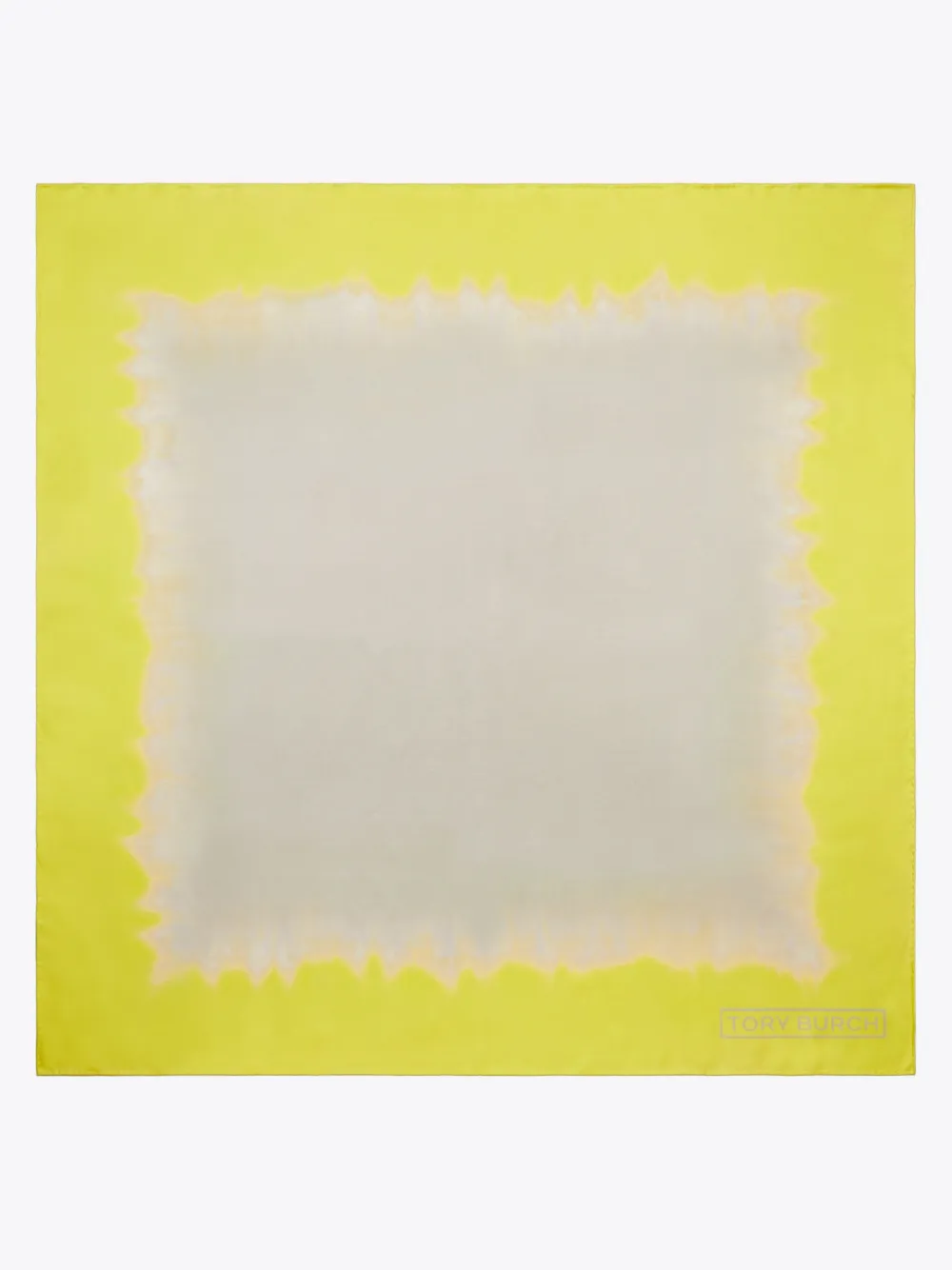 Tory Burch tie-dye silk square scarf - Toni neutri