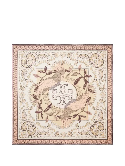 Tory Burch Cockatoo bandana silk square scarf