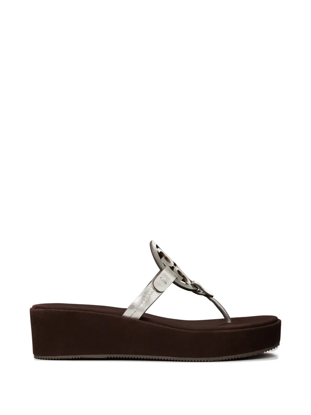 Tory Burch Miller wedges Zilver