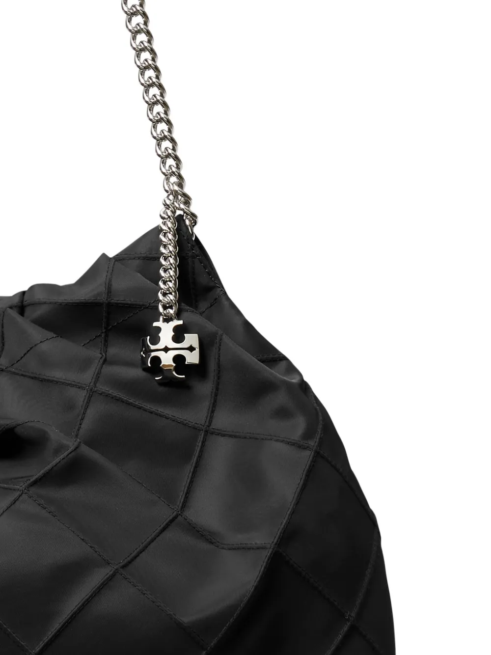 Tory Burch Fleming nylon schoudertas Zwart