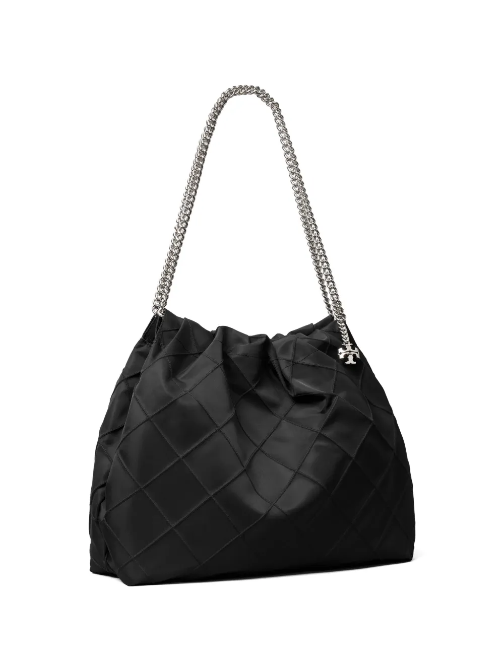 Tory Burch Fleming nylon schoudertas Zwart