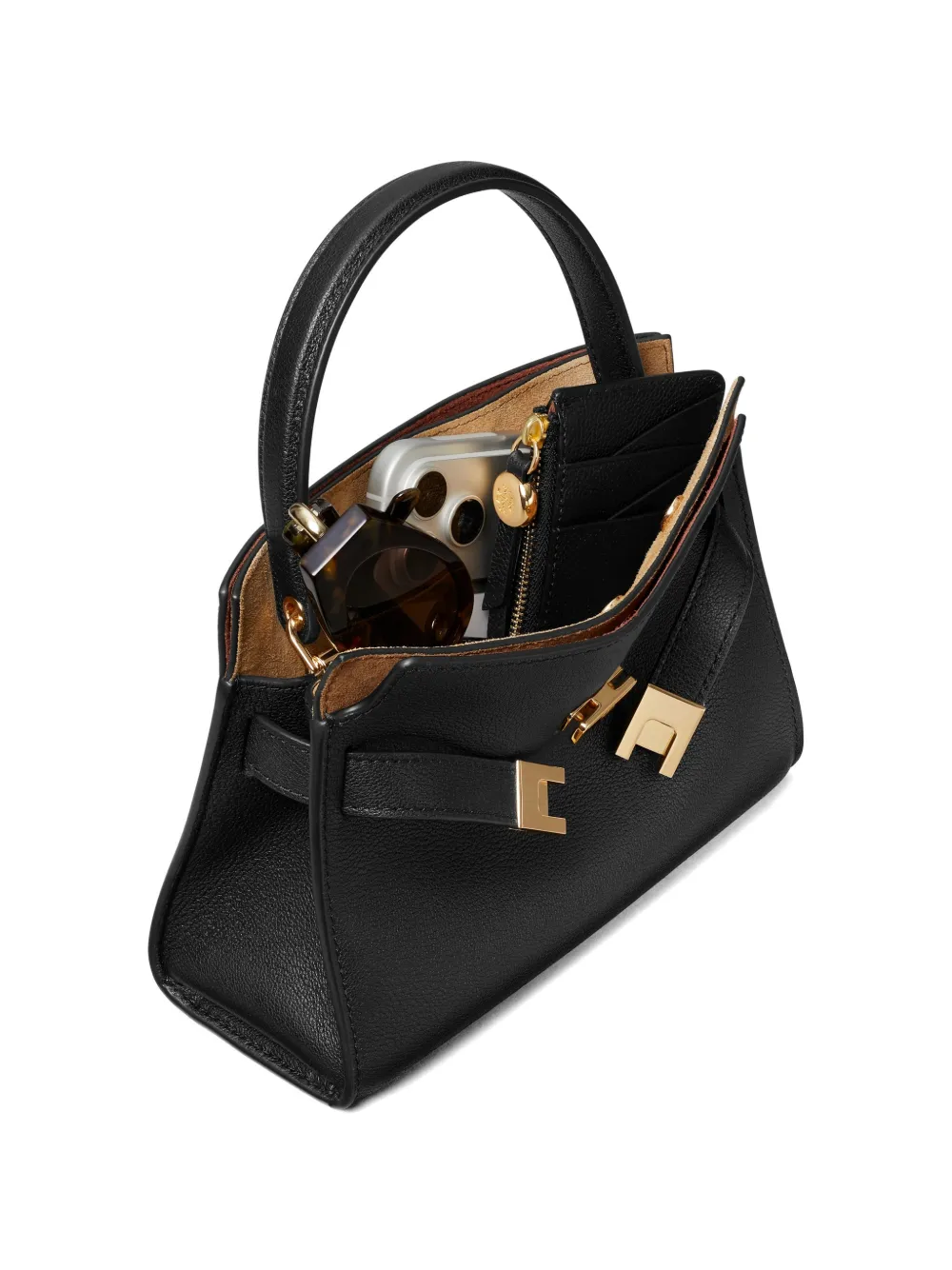 Tory Burch Lee Radziwill kleine shopper Zwart