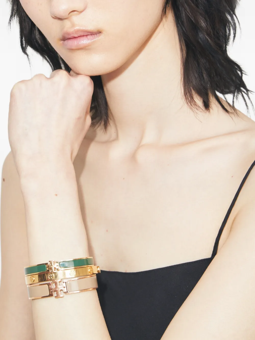 Tory Burch Medium Icon Bracelet in Gold, view 2