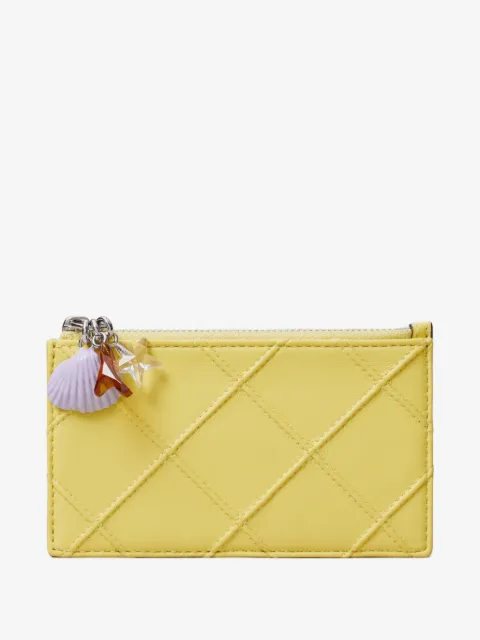 Tory Burch Fleming charm zip card case