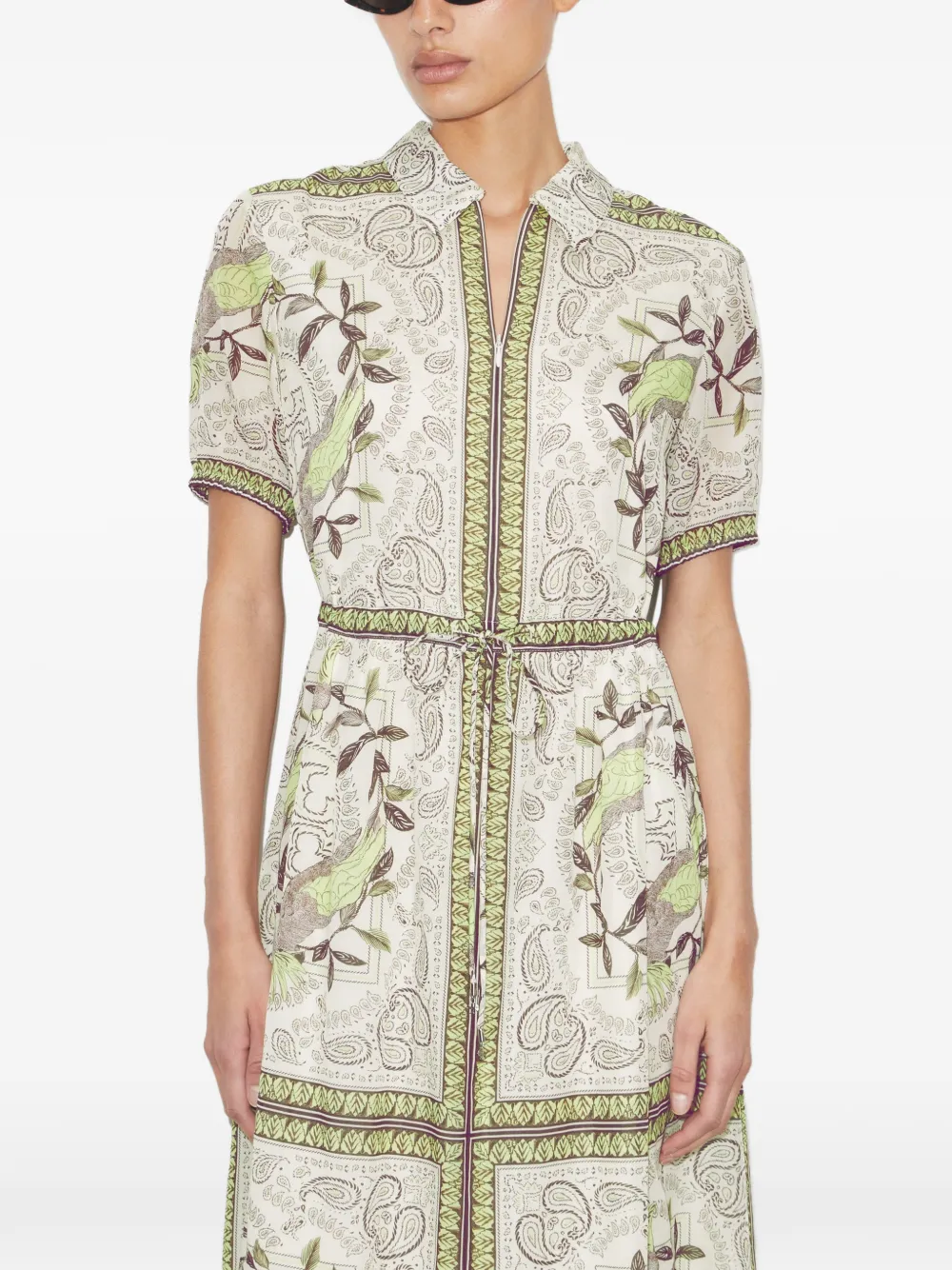 Tory Burch Katoenen jurk met rits Beige