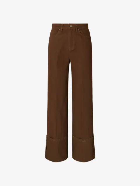 Tory Burch cuffed straight leg jeans
