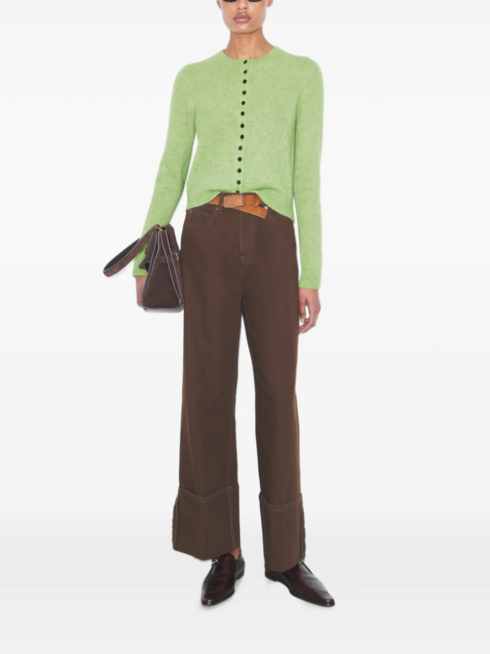  Tory Burch Vaqueros Rectos - Marrón 