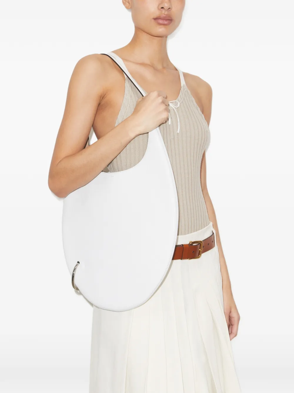  Tory Burch Pierced Handbag - White 