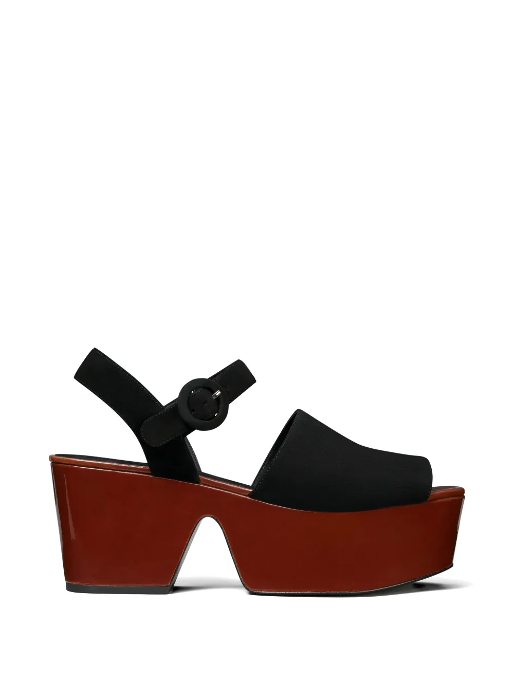 Tory Burch Sandalen met plateauzool Zwart