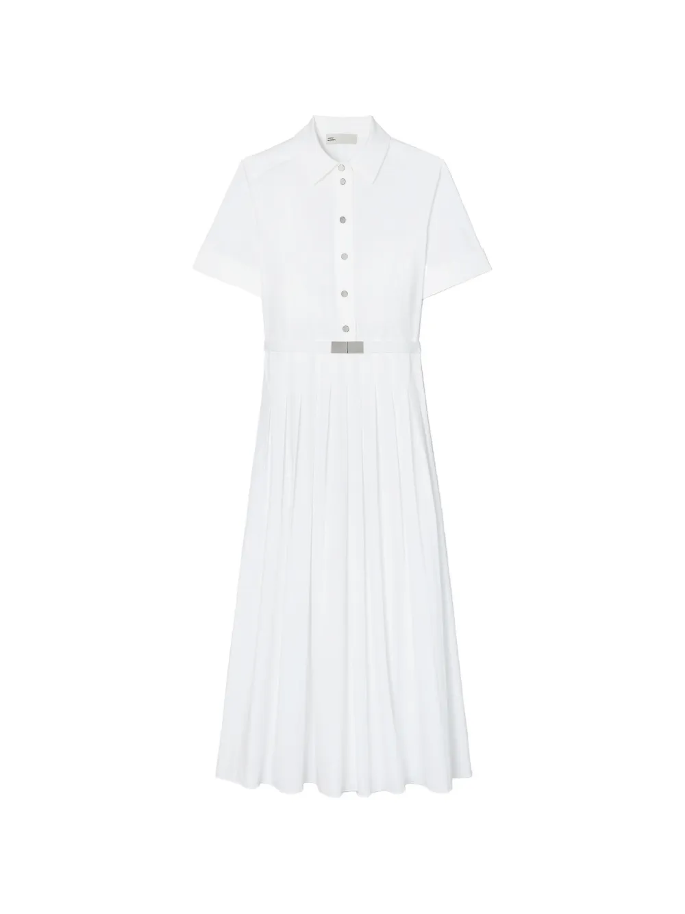 Tory Burch pleated poplin shirtdress - Bianco