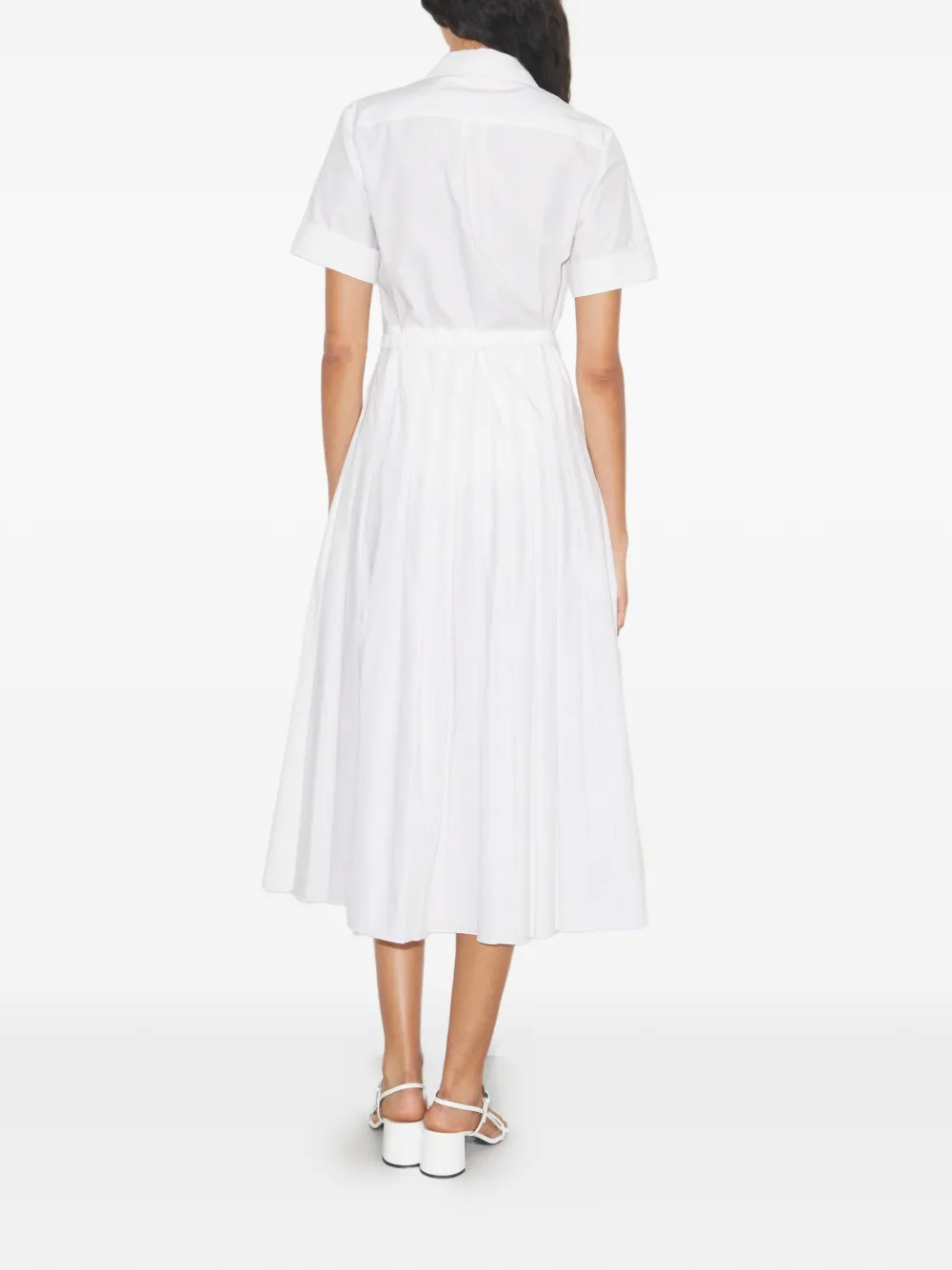 Tory Burch Geplooide blousejurk Wit