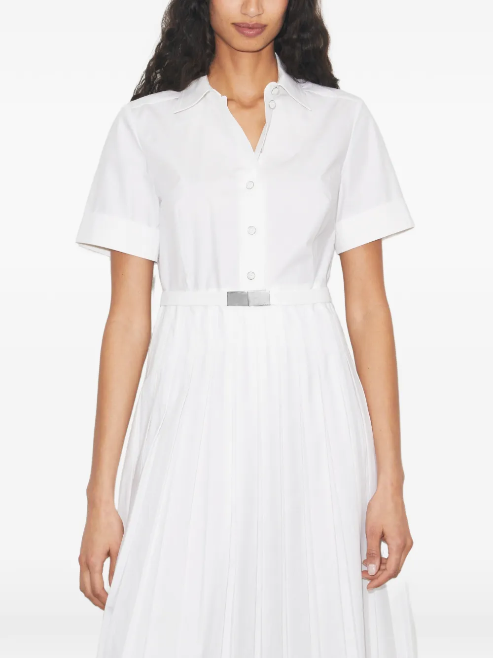 Tory Burch Geplooide blousejurk Wit