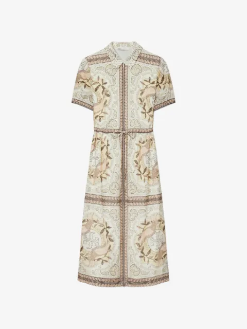 Tory Burch cinched cotton zip dress