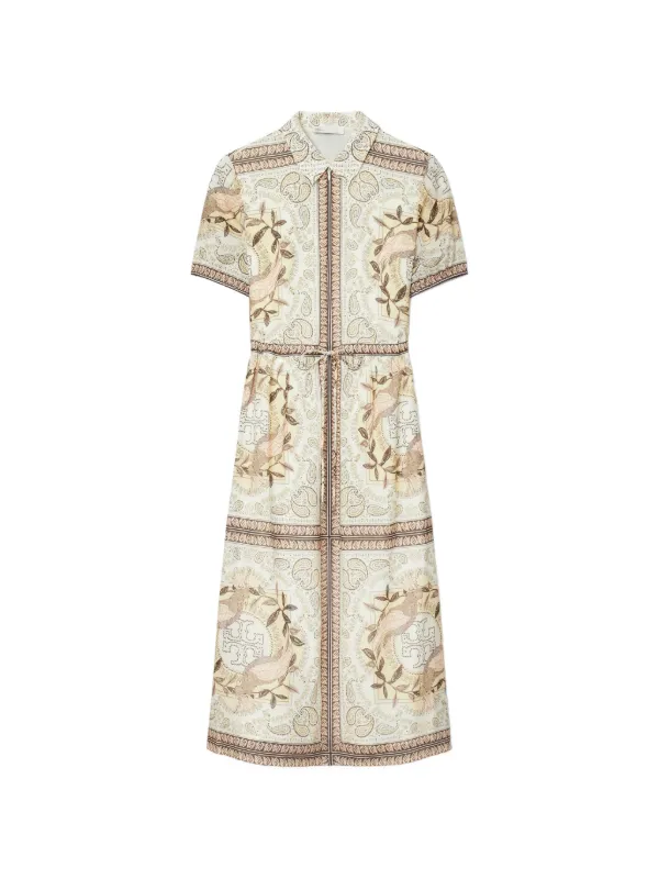 tory burch printed cotton dress Printed Cotton Shirtdress