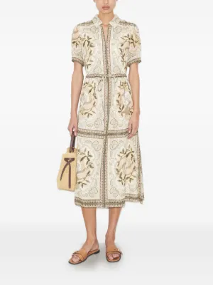 sachin and babi light blue dress Marchesa Notte Printed Maxi Dress