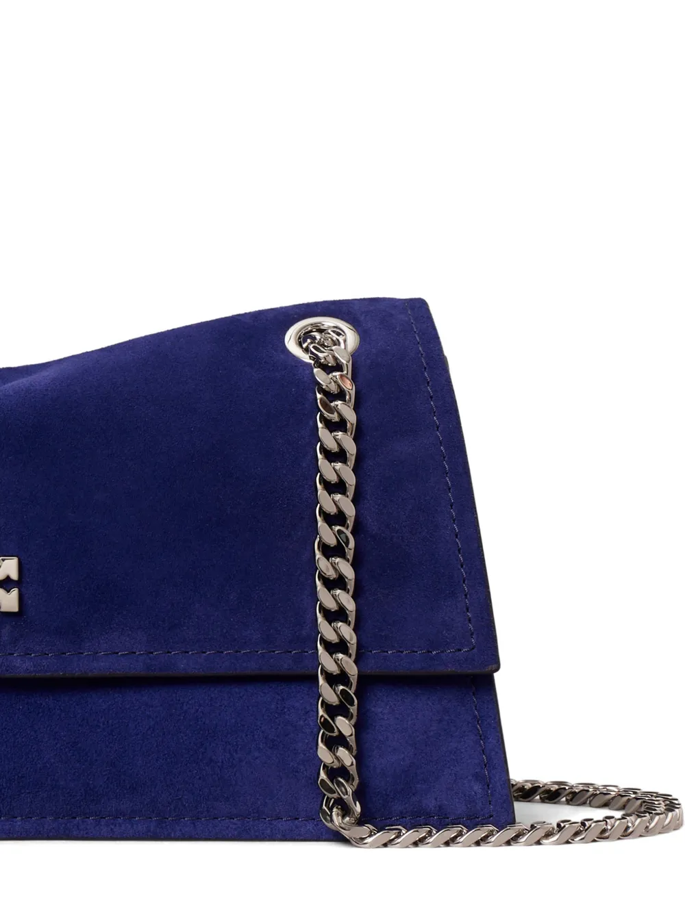 Tory Burch Kira Turnlock Suede Shoulder Bag | Blue | FARFETCH
