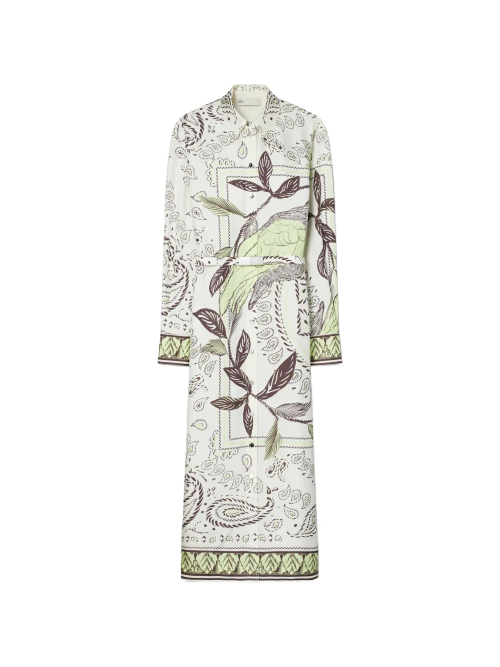 Tory Burch printed silk shirtdress - Toni neutri