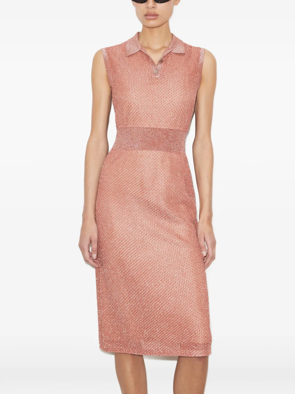 Tory Burch Polo mesh-jurk Roze
