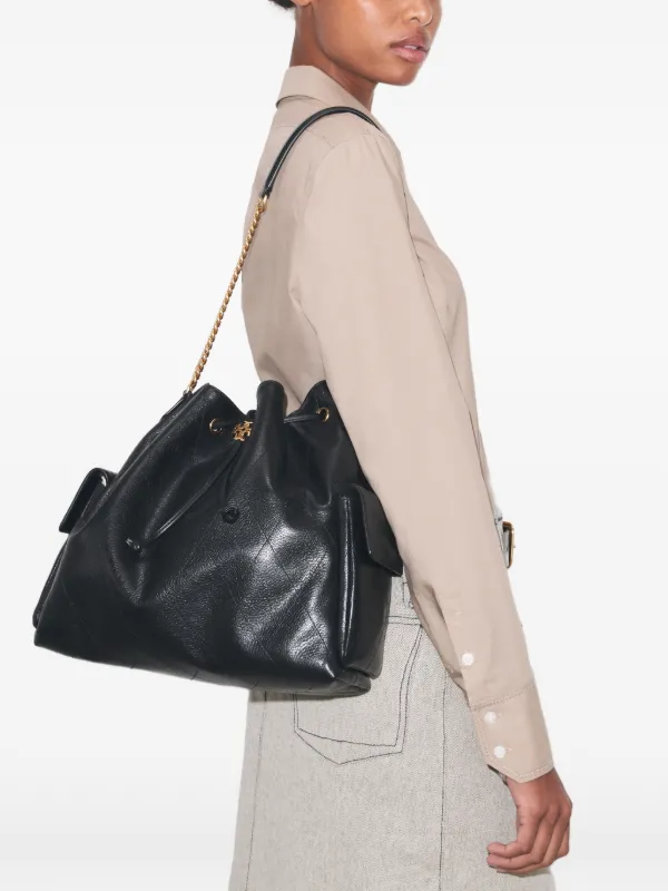 Tory Burch チャーリー ドローストリング ショルダーバッグ L