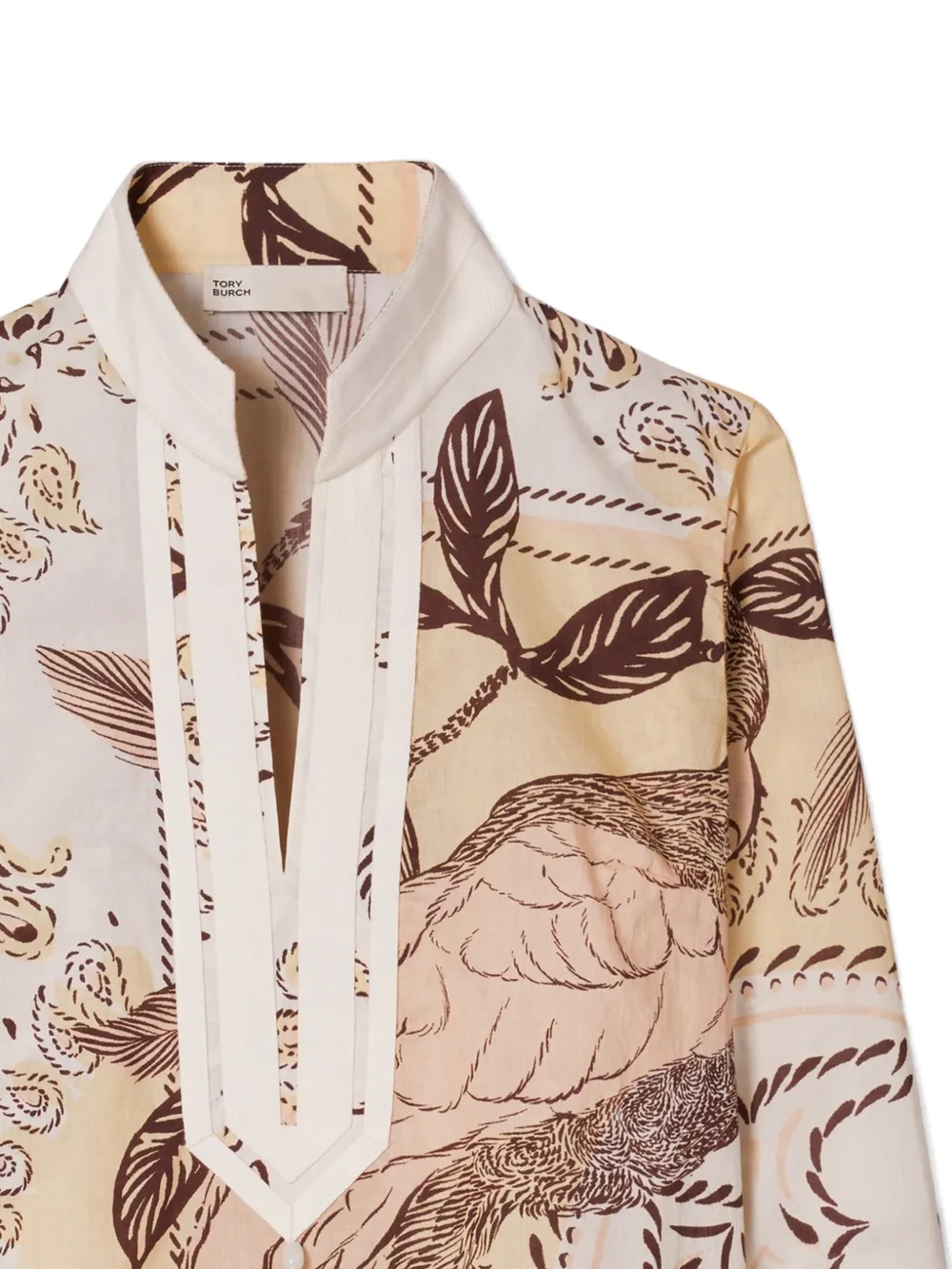  Tory Burch Túnica Tory Estampada - Neutro 